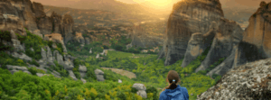 female exploring United States