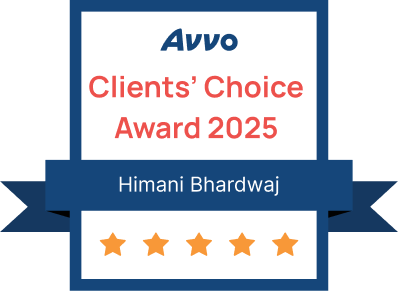 Avvo Clients’ Choice Award 2025 - Himani Bhardwaj