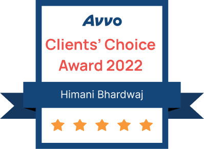 Avvo Clients’ Choice Award 2022 - Himani Bhardwaj